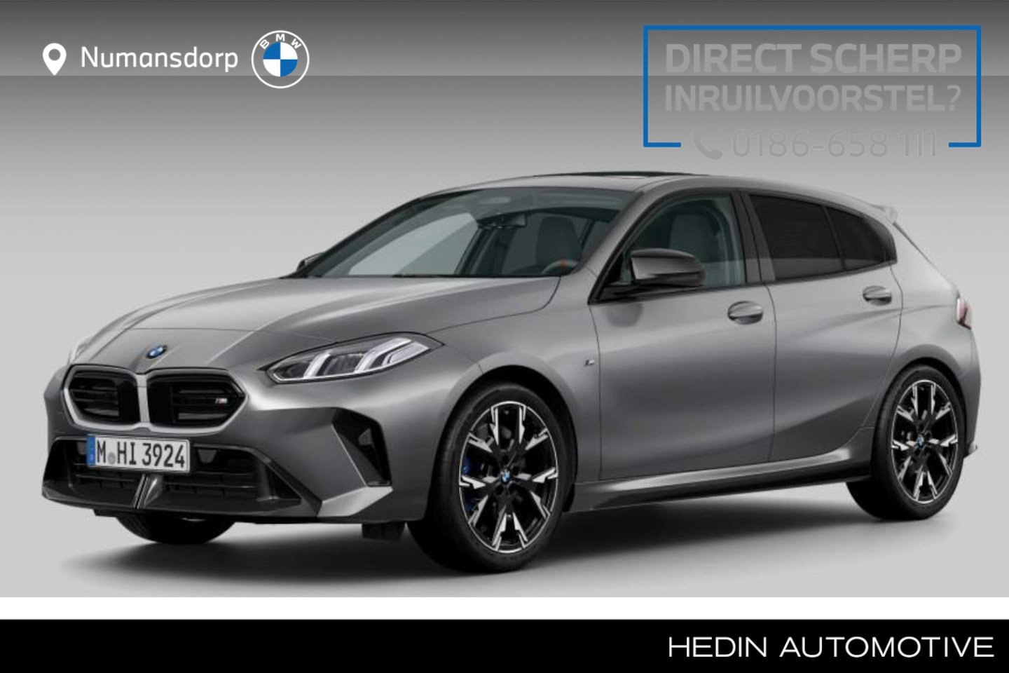 BMW 1-serie - M135 xDrive | Frozen Pure Grey | Panorama | Harman/Kardon | 19'' | Elek. Stoelverst. | Cam - AutoWereld.nl