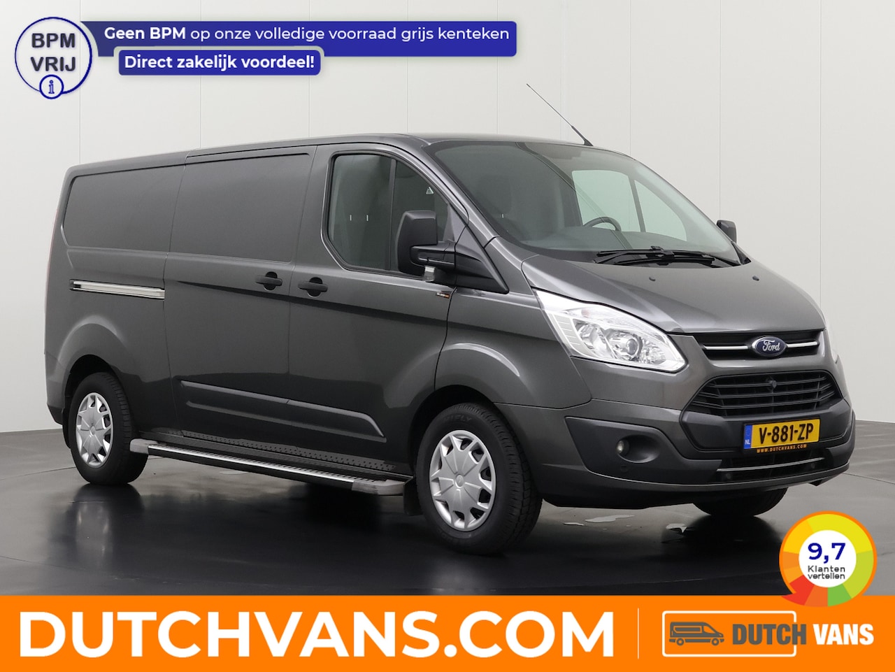 Ford Transit Custom - 2.0TDCI 130PK Automaat Lang | Laadlift | Airco | Cruise | 3-Zits | Trekhaak | - AutoWereld.nl