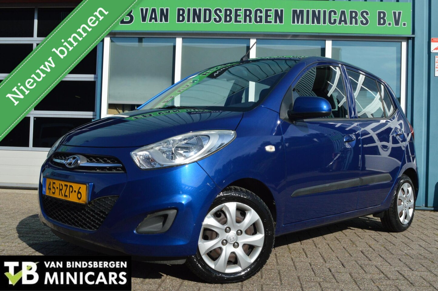 Hyundai i10 - 5DR Blauw - airco - 1e eig - 26.046 KM !! - AutoWereld.nl