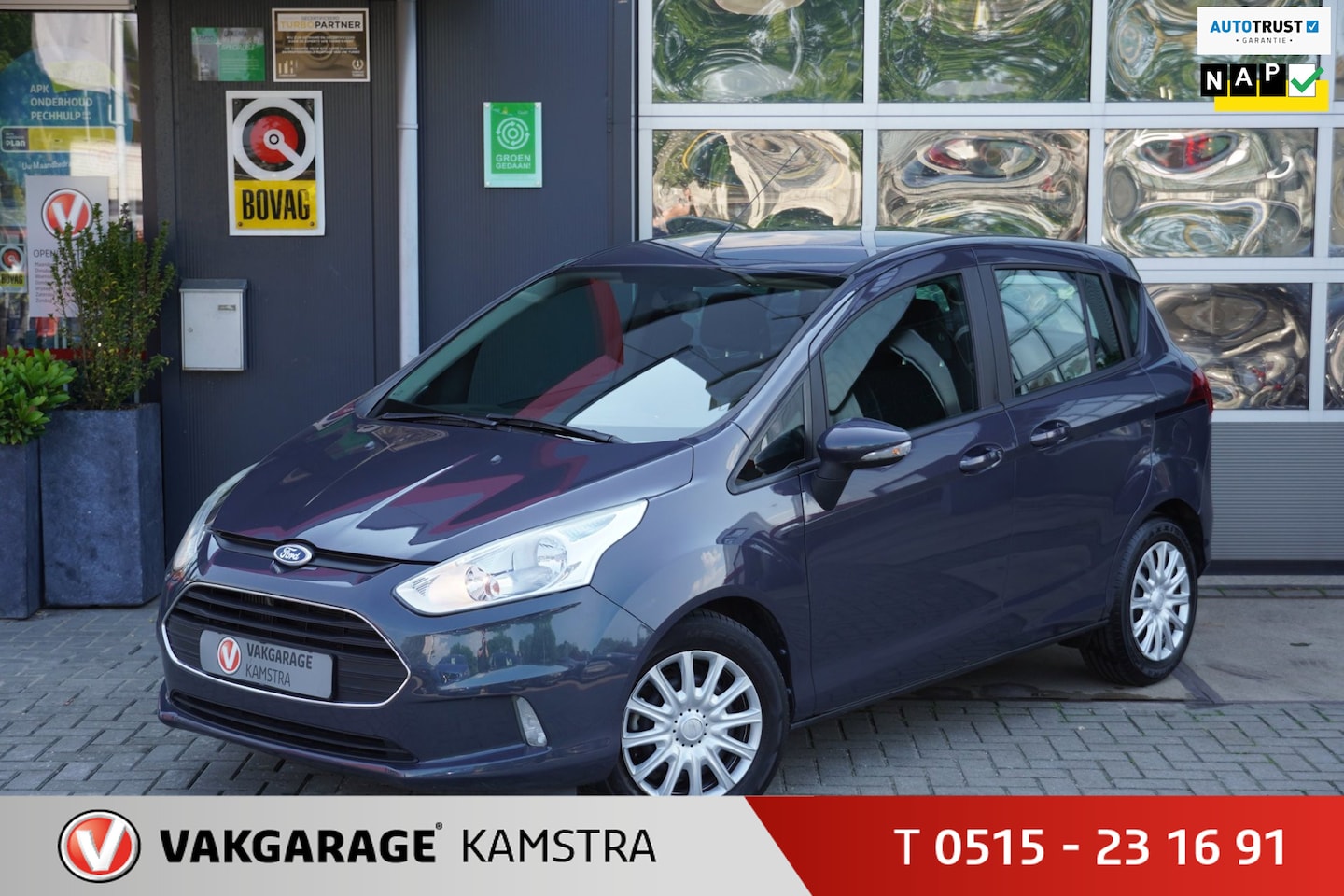 Ford B-Max - 1.0 EcoBoost Style NAP Airco/Cruise/Trekhaak - AutoWereld.nl