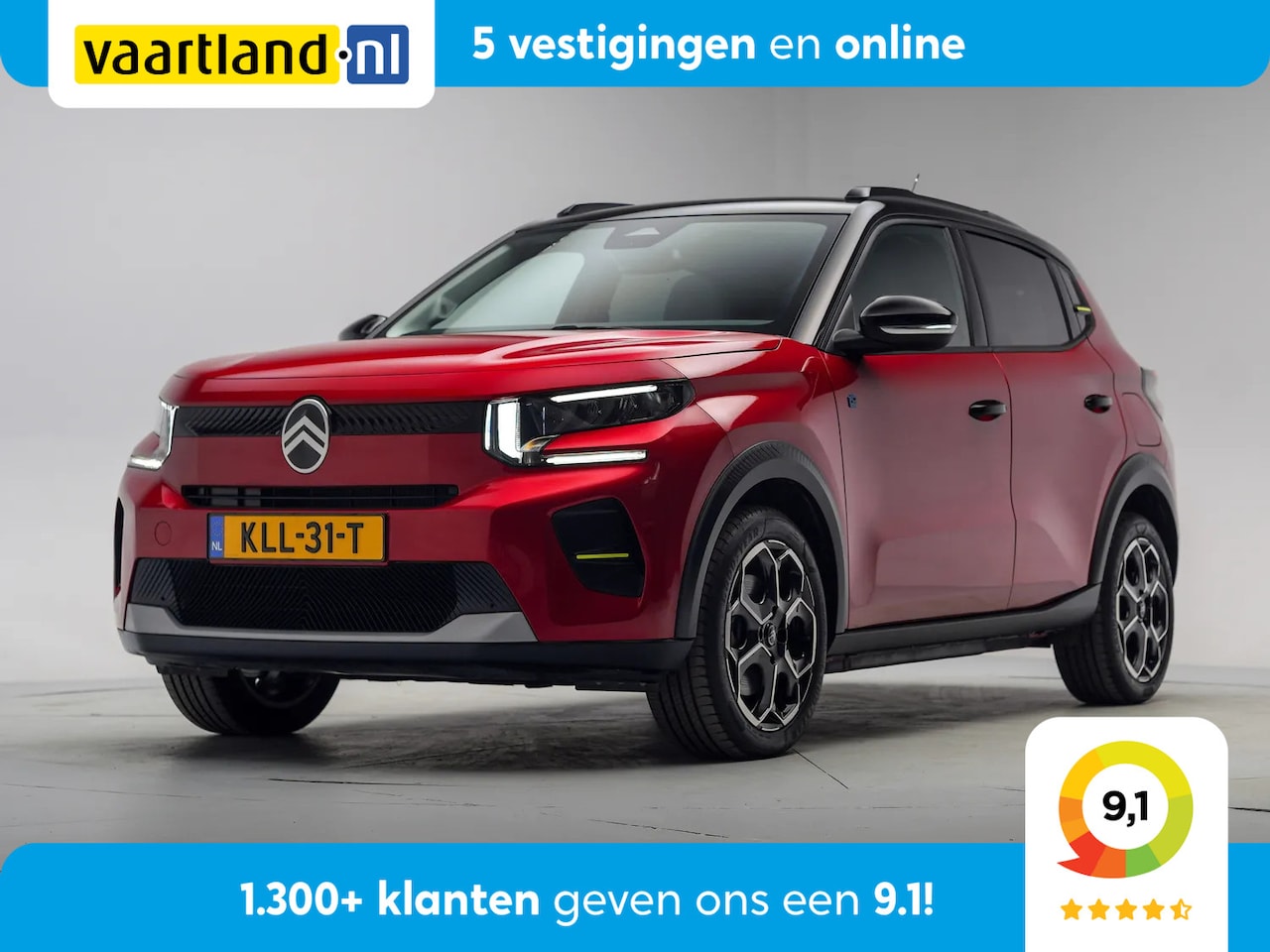 Citroën ë-C3 - Max 113pk 44 kWh [ Clima /ECC Half- leder Apple / Android Camera Cruise ] - AutoWereld.nl