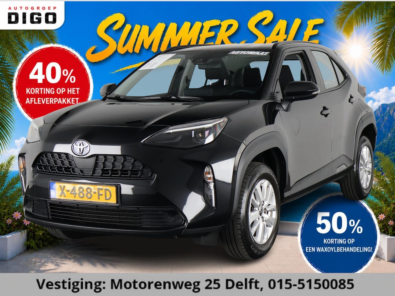 Toyota Yaris Cross - 1.5 HYBRID BIJNA 2024. GARANTIE TOT 11-2033! CARPLAY NAVI. CAMERA .ADAPTIVE CRUISE.APPLE C - AutoWereld.nl