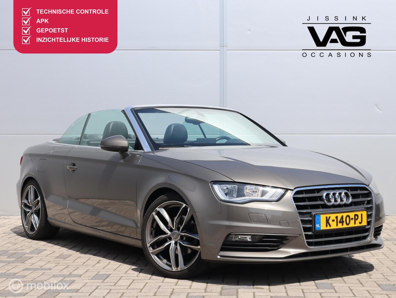 Audi A3 Cabriolet - 1.4 TFSI S Line PDC Cruise Navi Clima Stoelverwarming - AutoWereld.nl