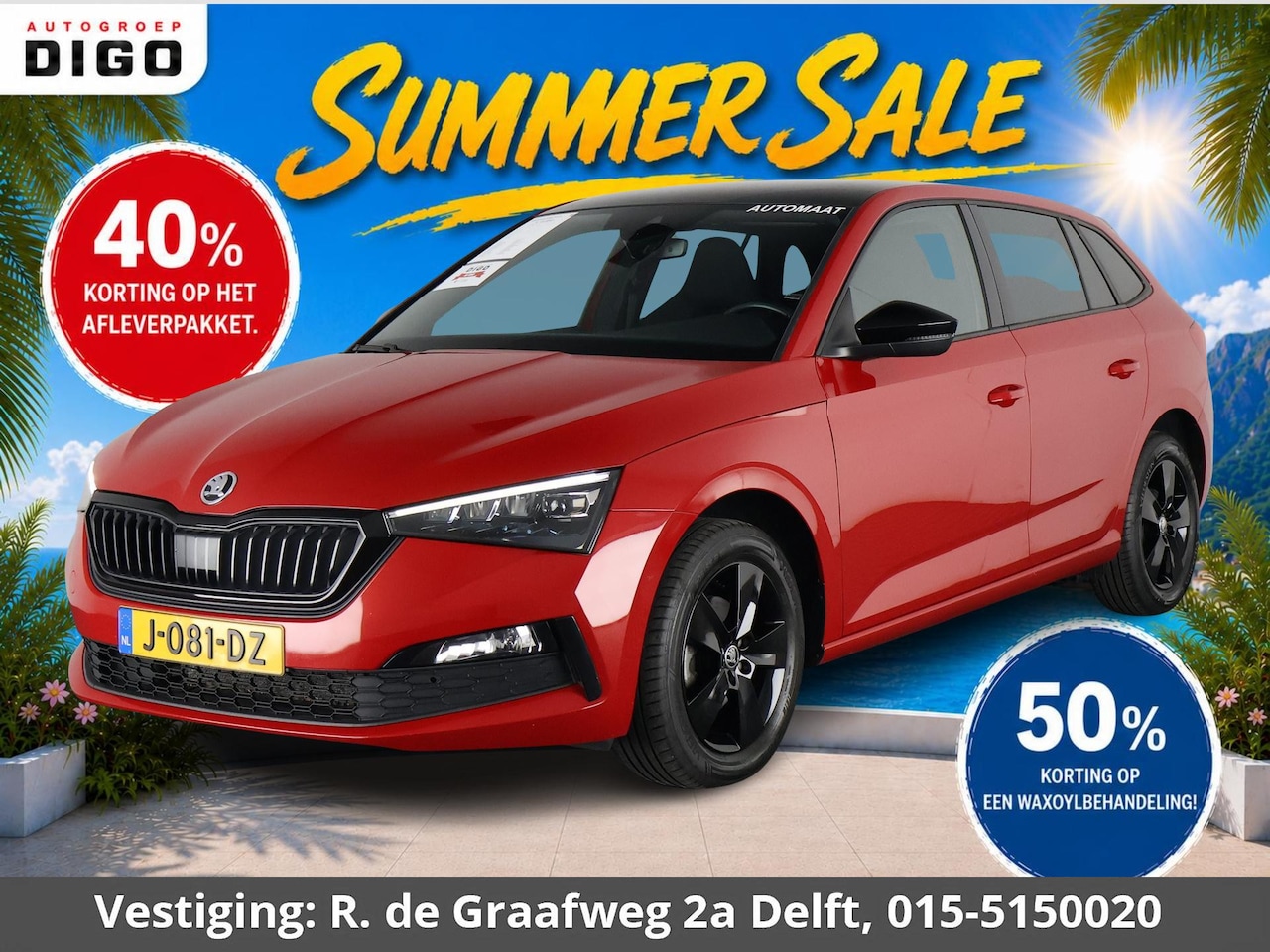 Skoda Scala - 1.0 TSI Sport Business Automaat | Panoramadak | Navigatie | Apple Carplay & AndroidAUTO | - AutoWereld.nl