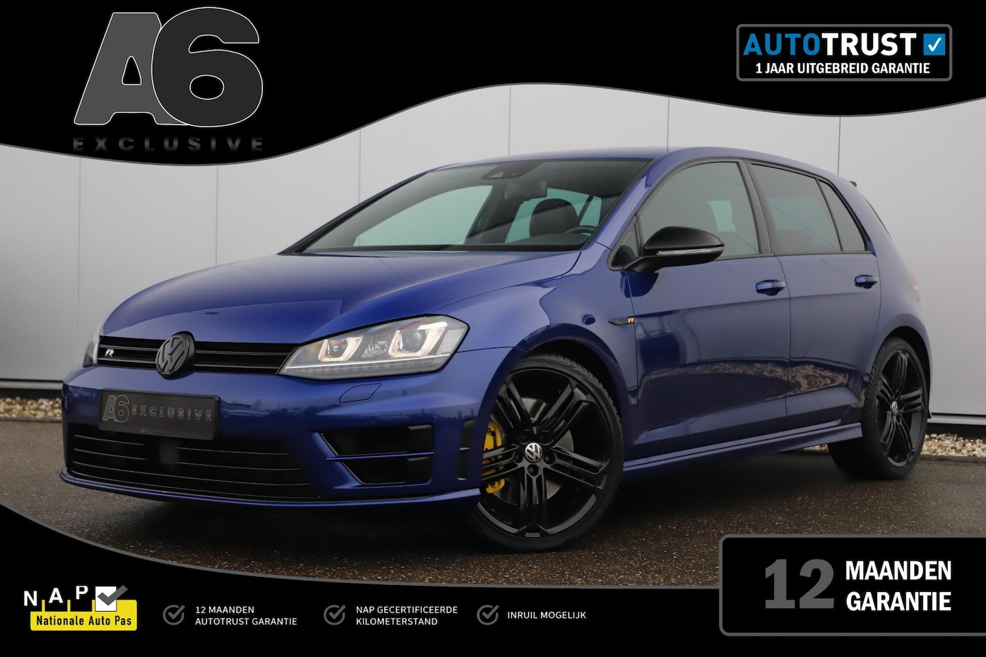 Volkswagen Golf - 2.0 TSI R 4Motion 301PK DSG Automaat DCC Lederen Bekleding 19 inch Xenon LED Keyless Navig - AutoWereld.nl