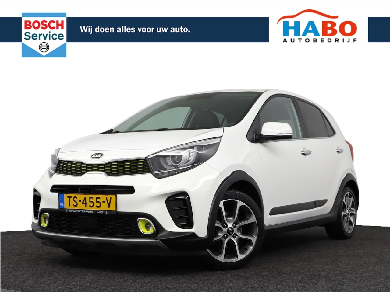 Kia Picanto - 1.0 T-GDI X-LINE 100PK ECC/CRUISE/NAV/CAMERA/KEYLESS.ENTRY/STOEL.STUUR.VERWARM - AutoWereld.nl