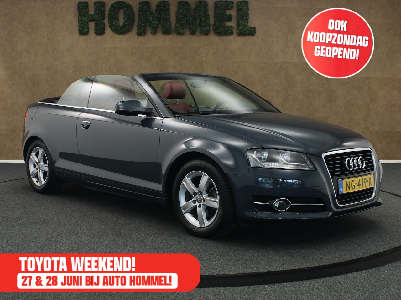 Audi A3 Cabriolet - 1.4 TFSI Ambition Pro Line S - LEDEREN BEKLEDING - ELEKTRISCH CABRIODAK - S-LINE EXTERIEUR - AutoWereld.nl