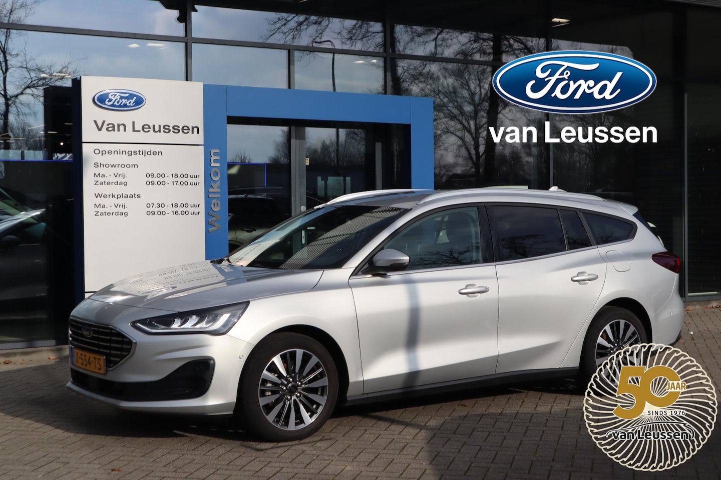 Ford Focus Wagon - 125PK HYBRID TITANIUM-X VIRTUAL-COCKPIT B&O AUDIO CLIMA P-SENSOREN 17"LMV LED CAMERA WINTE - AutoWereld.nl