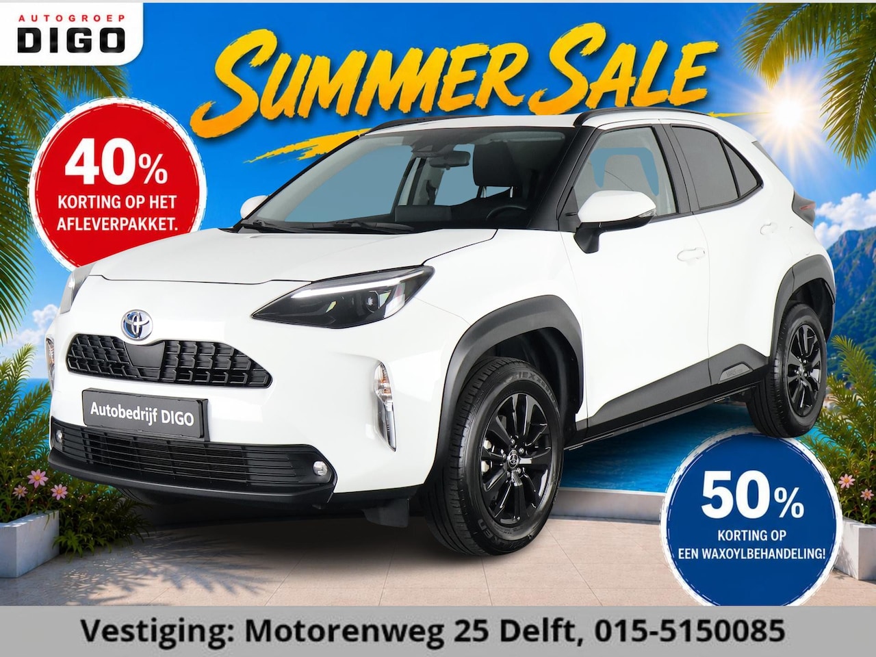 Toyota Yaris Cross - 1.5 HYBRIDE BUSINESS AUTOMAAT GARANTIE 3-2034 LM VELGEN. CARPLAY NAVI.ADAPTIEVE CRUISE CON - AutoWereld.nl