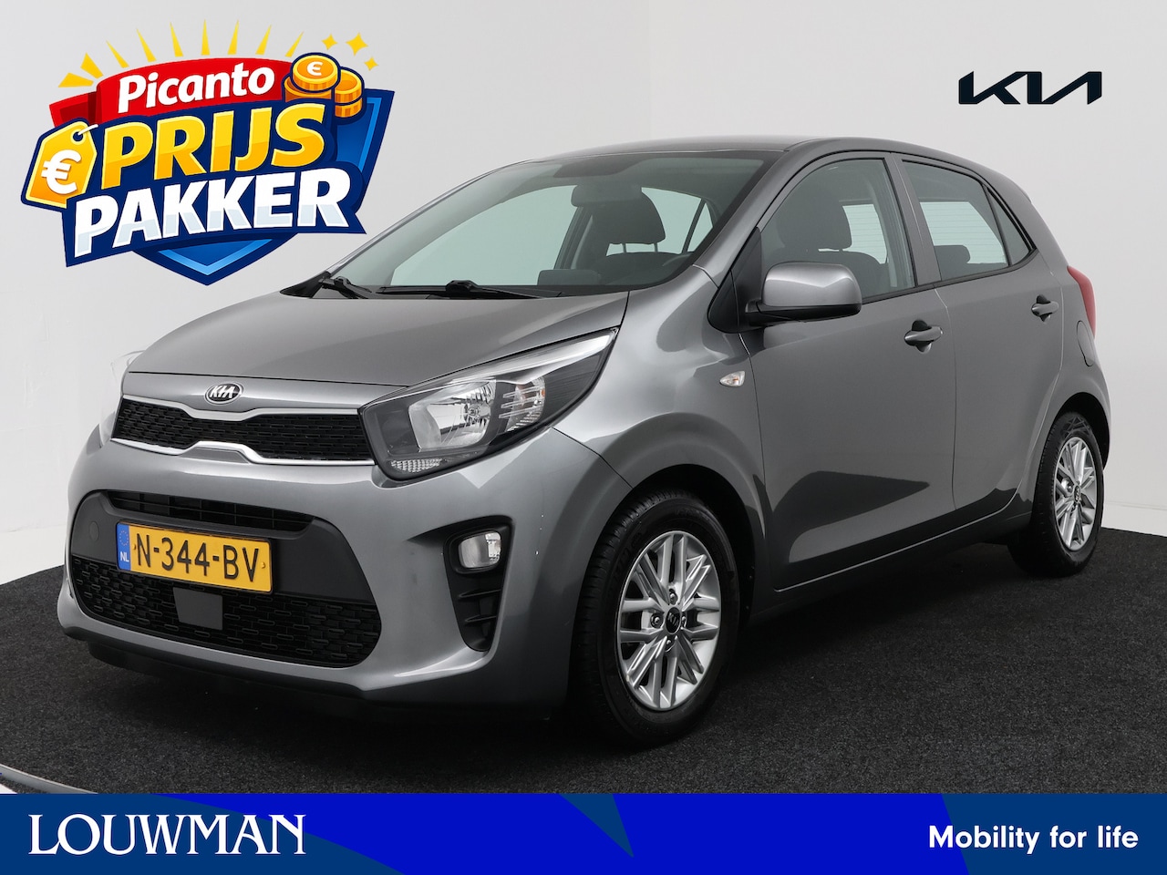 Kia Picanto - 1.0 DPi DynamicLine | Apple Carplay/Android Auto | Airco | LM Velgen | Cruise Control | Pr - AutoWereld.nl
