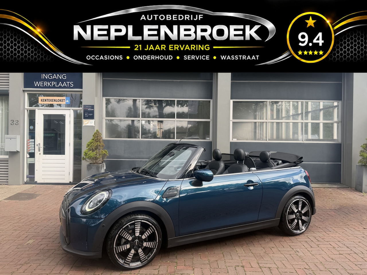MINI Cabrio - Mini 1.5 Cooper Sidewalk Edition | LED | Leder | Navi Pro | HUD | Clima | Cruise | 11-202 - AutoWereld.nl