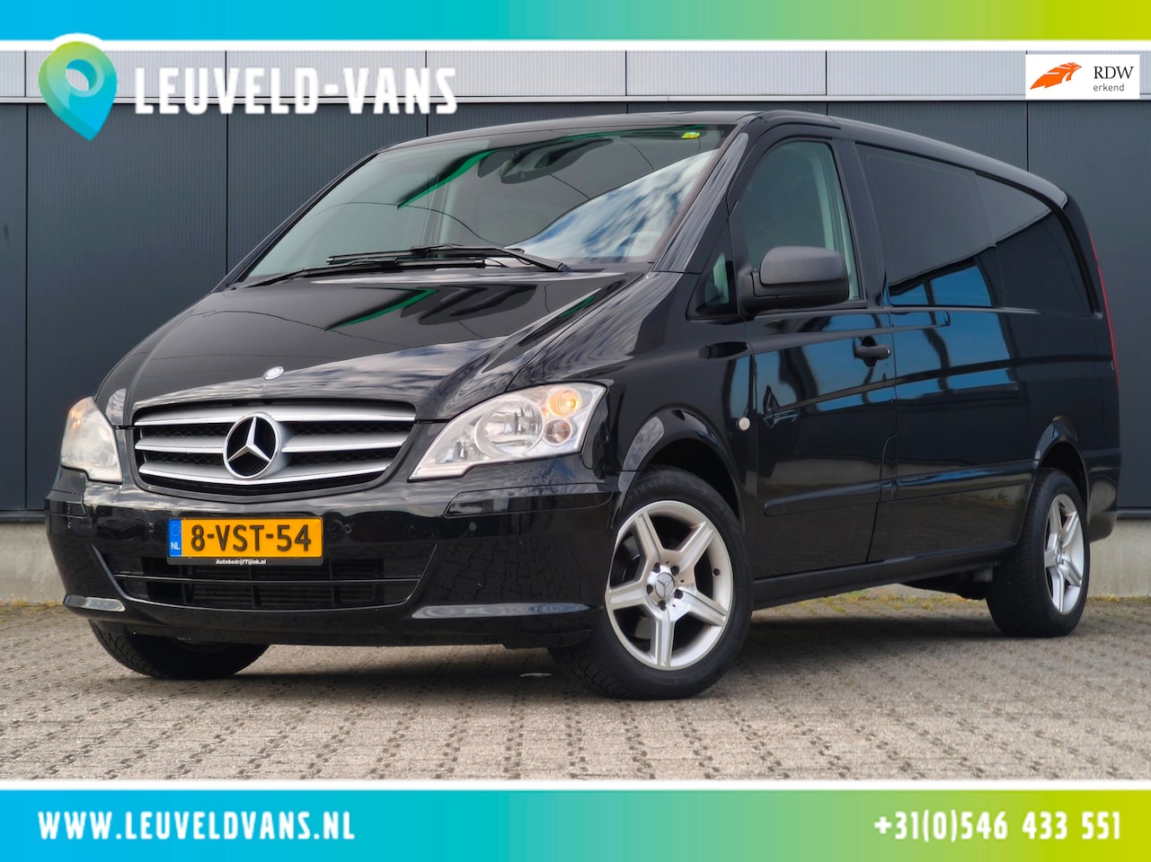 Mercedes-Benz Vito - 116CDI AUTOM LANG 6 PERS DUBBELE CABINE AIRCO TREKHAAK PDC - AutoWereld.nl