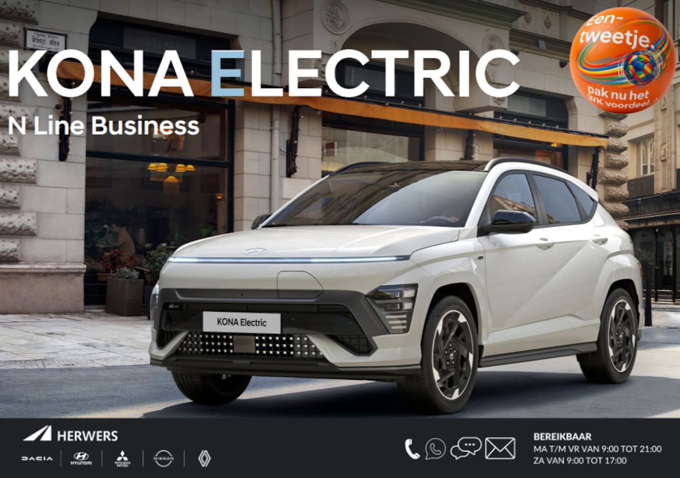 Hyundai Kona Electric - N Line Business 64.8 kWh / Rijklaarprijs Engine Red / Nu Te Bestellen / Levertijd 3 Maande - AutoWereld.nl