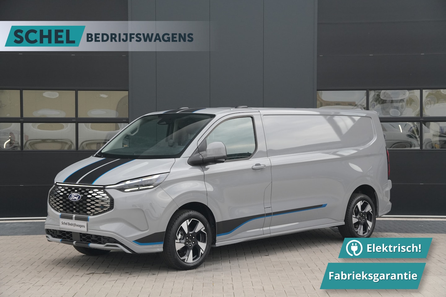 Ford Transit Custom - E-Transit 340 L2H1 Sport 71 kWh 218pk - ACC - B&O - Navi - Stoel/Stuurverwarming - 360 Cam - AutoWereld.nl