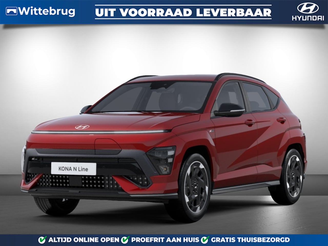 Hyundai Kona Electric - N Line Business 64.8 kWh Volledig Elektrish, Fiscaal aantrekkelijk, Navigatie Uit voorraad - AutoWereld.nl