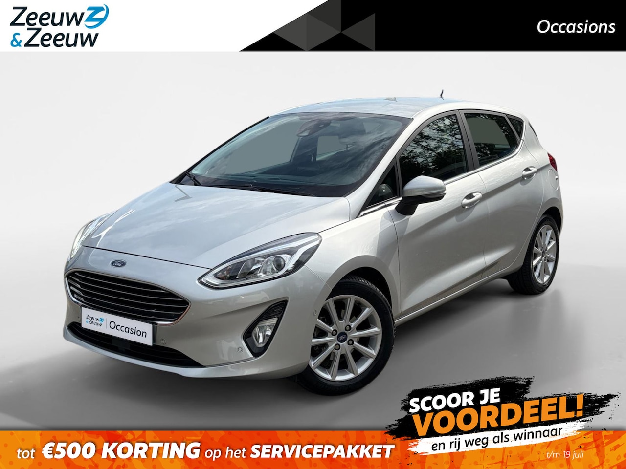 Ford Fiesta - 1.0 EcoBoost Titanium | 1e Eigenaar | NL-Auto | Nieuwe distributieriem | Camera | Adaptive - AutoWereld.nl