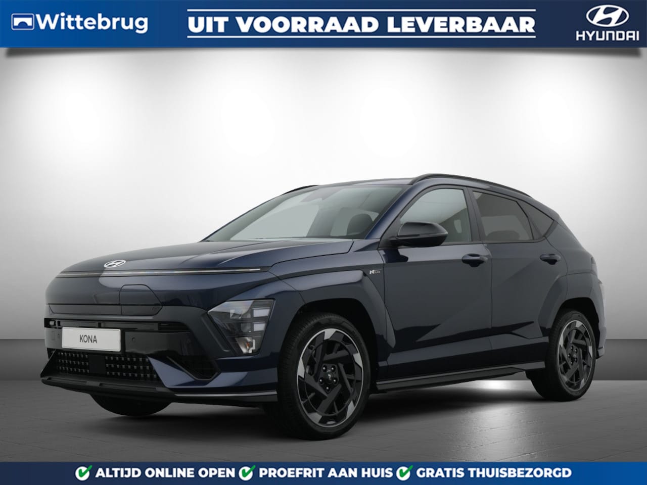 Hyundai Kona Electric - N Line Business 64.8 kWh Volledig Elektrish, Fiscaal aantrekkelijk, Navigatie Uit voorraad - AutoWereld.nl