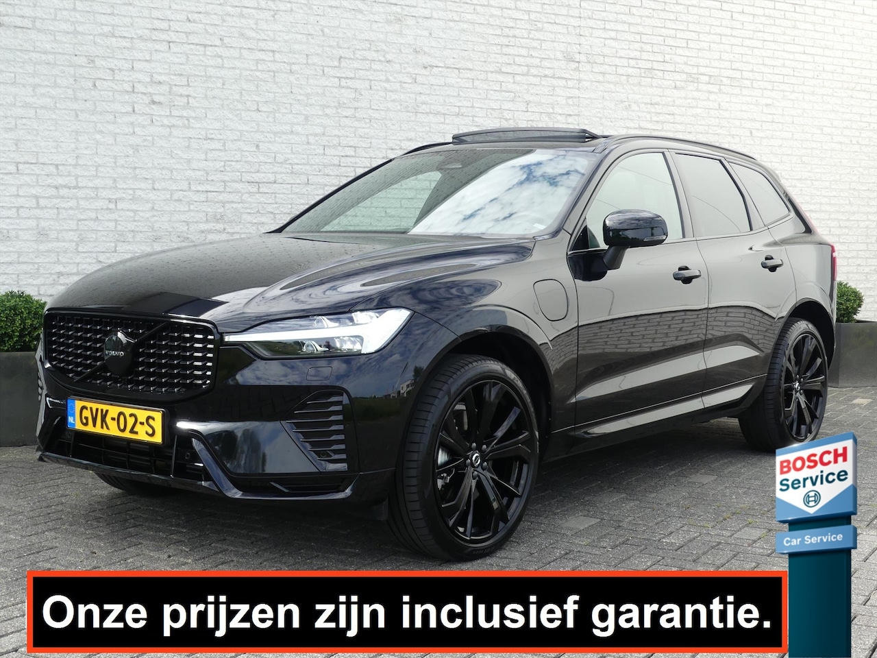 Volvo XC60 - T6 Plug-In Hybrid 398PK AWD BLACK EDITION PAN.DAK/LEER/CAMERA/ELEK.A-KLEP/STOEL+STUURVERW. - AutoWereld.nl