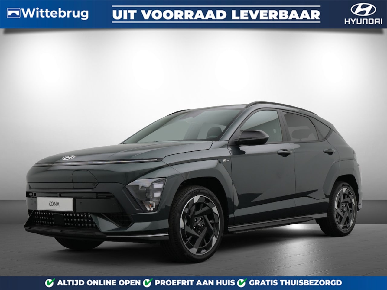 Hyundai Kona Electric - N Line Business 64.8 kWh Volledig Elektrish, Fiscaal aantrekkelijk, Navigatie Uit voorraad - AutoWereld.nl