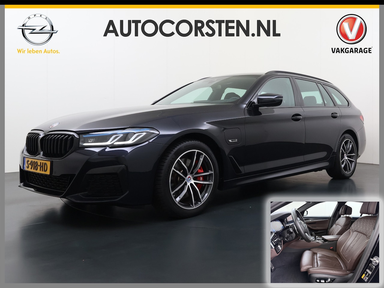 BMW 5-serie Touring - 530e 292PK Hybrid xDrive M-Sport Leder Elek.Comfort Stoelen+Memory+Verwarmd Shadow Line Li - AutoWereld.nl