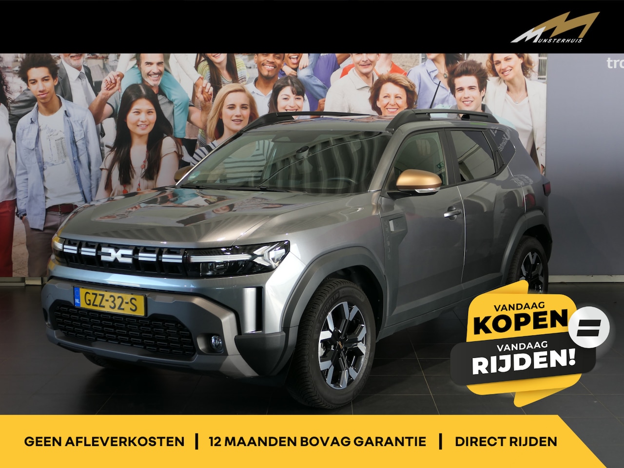 Dacia Duster - 1.6 Hybrid 140 Extreme *Dealer onderhouden* - Draadloze telefoonlader - Navi - - AutoWereld.nl
