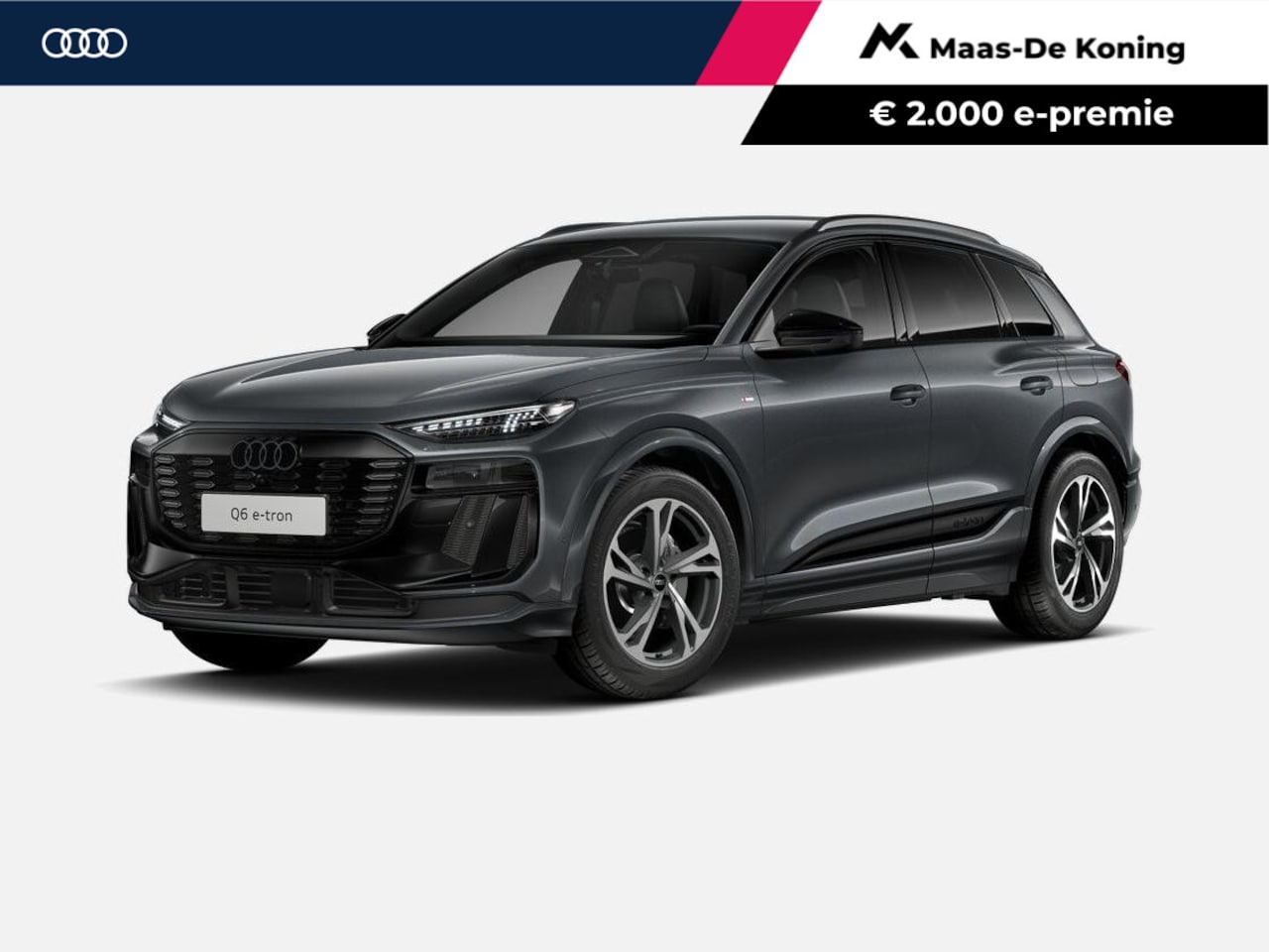 Audi Q6 e-tron - S edition 83 kWh 252 PK · Trekhaak elek. wegklapbaar · Exterieurpakket zwart · Tech plus - AutoWereld.nl