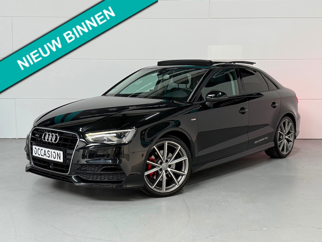Audi A3 Limousine - 1.8 TFSI Quattro S-Line Pano LED Navi ACC Lane Stoelvw Vol - AutoWereld.nl
