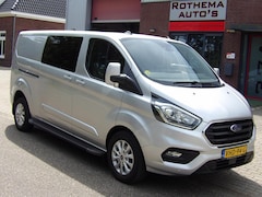 Ford Transit Custom - 2.0 TDCI 130PK LIMITED 2020 DUBCAB MARGE 2x SCHUIFDEUR VELE EXTRA'S TOPSTAAT