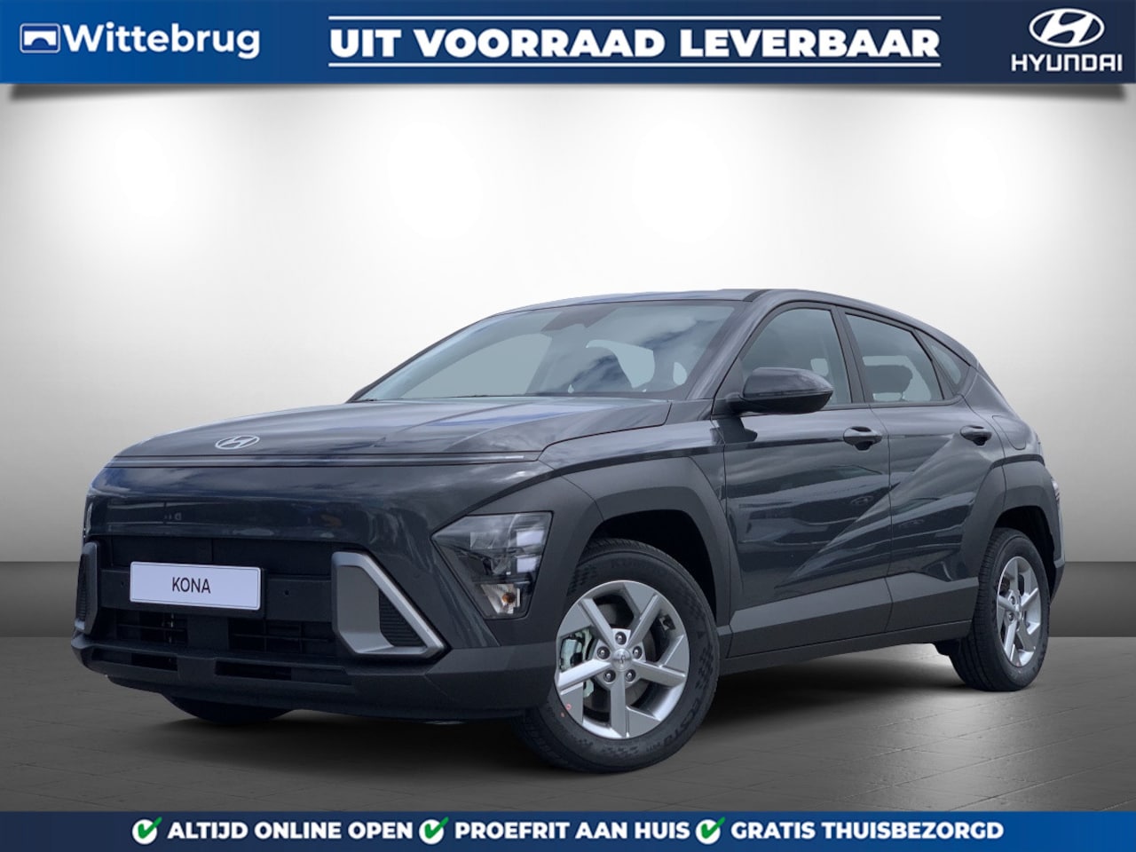 Hyundai Kona - 1.6 GDI HEV E-Motion Full Hybride Automaat met Navigatie, Climate Control en Camera Uit vo - AutoWereld.nl