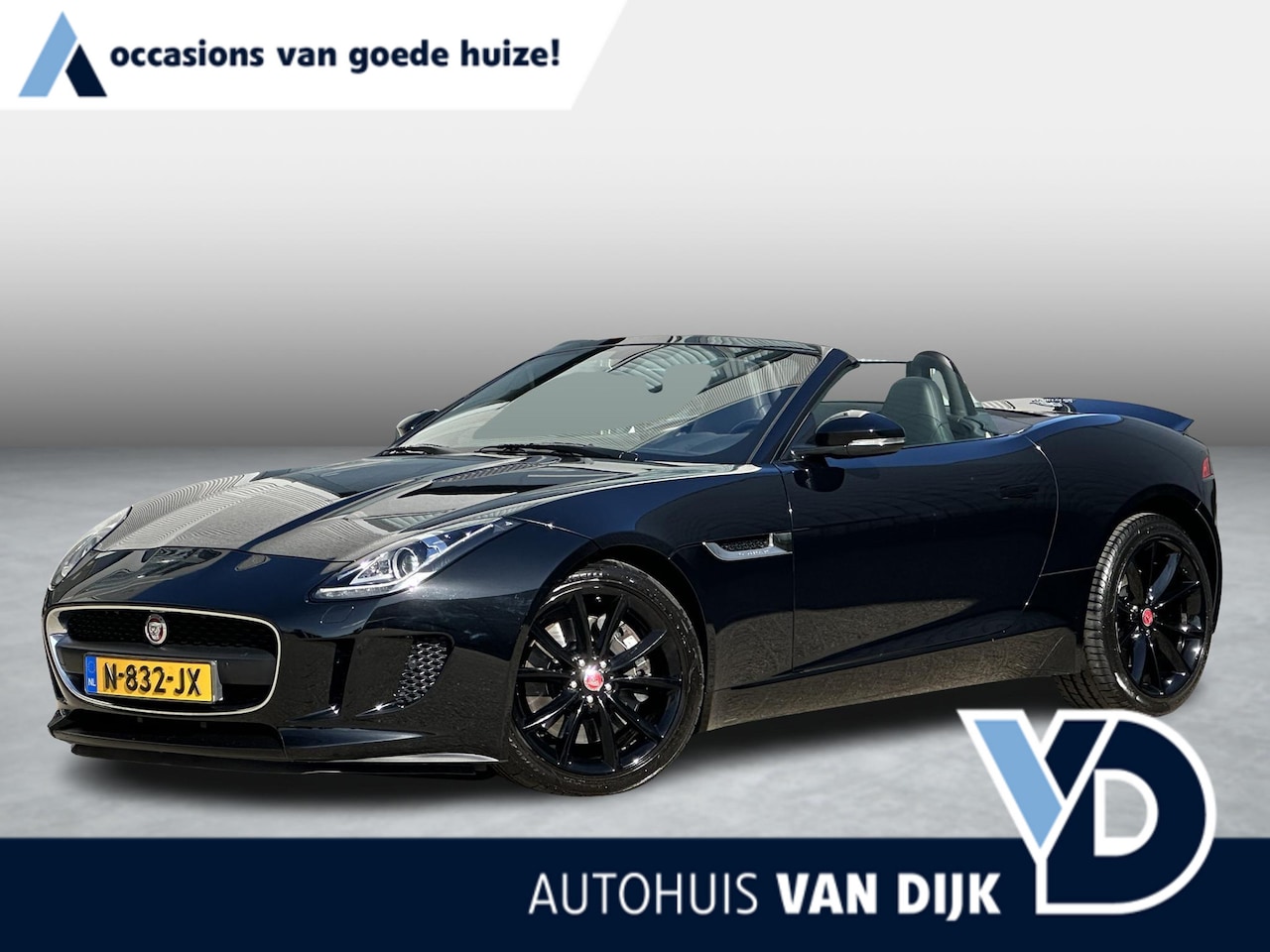 Jaguar F-type - 3.0 V6 Convertible | Sportuitlaat/Navi/Camera/Geh.Stoel/Stoelverw. - AutoWereld.nl