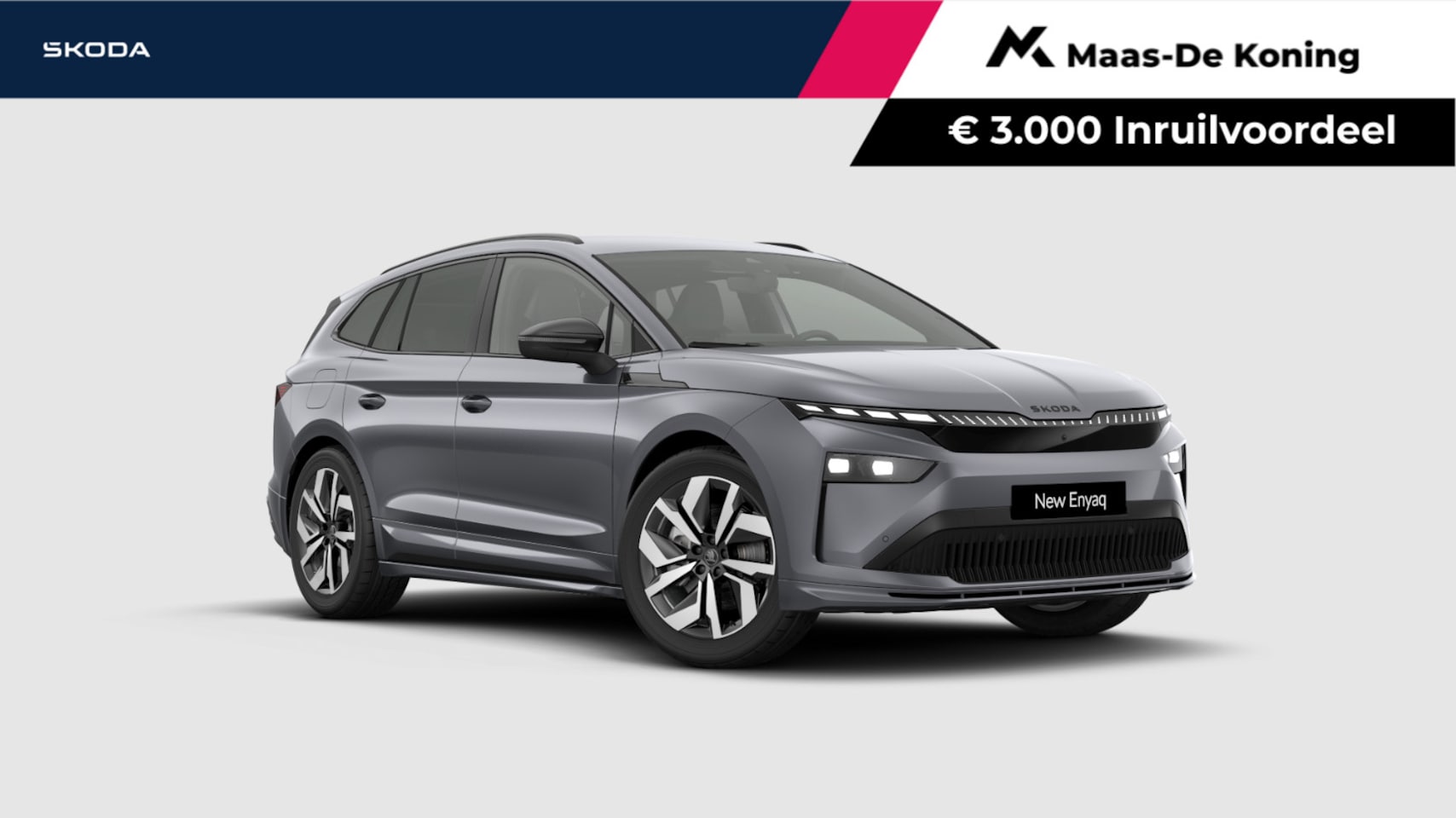 Skoda Enyaq iV - Sportline Tour Edition 85 | Elektrisch wegklapbare trekhaak | 20" inch velgen Vega | €3000 - AutoWereld.nl