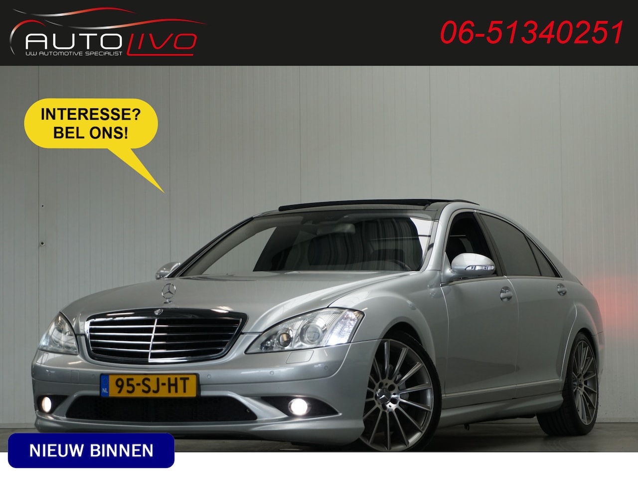 Mercedes-Benz S-klasse - 500 Lang Prestige Plus NL AUTO! BOM VOL! 388 PK! NETJES! - AutoWereld.nl