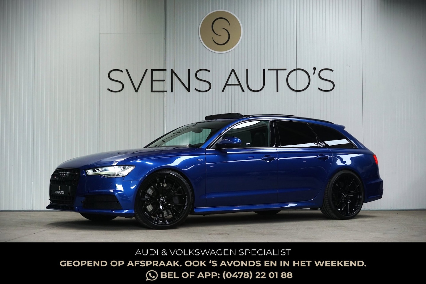 Audi S6 - Avant 4.0 TFSI 450pk Panodak|RS-Stoelen|Carbon|Luchtvering|Sepang Blauw - AutoWereld.nl