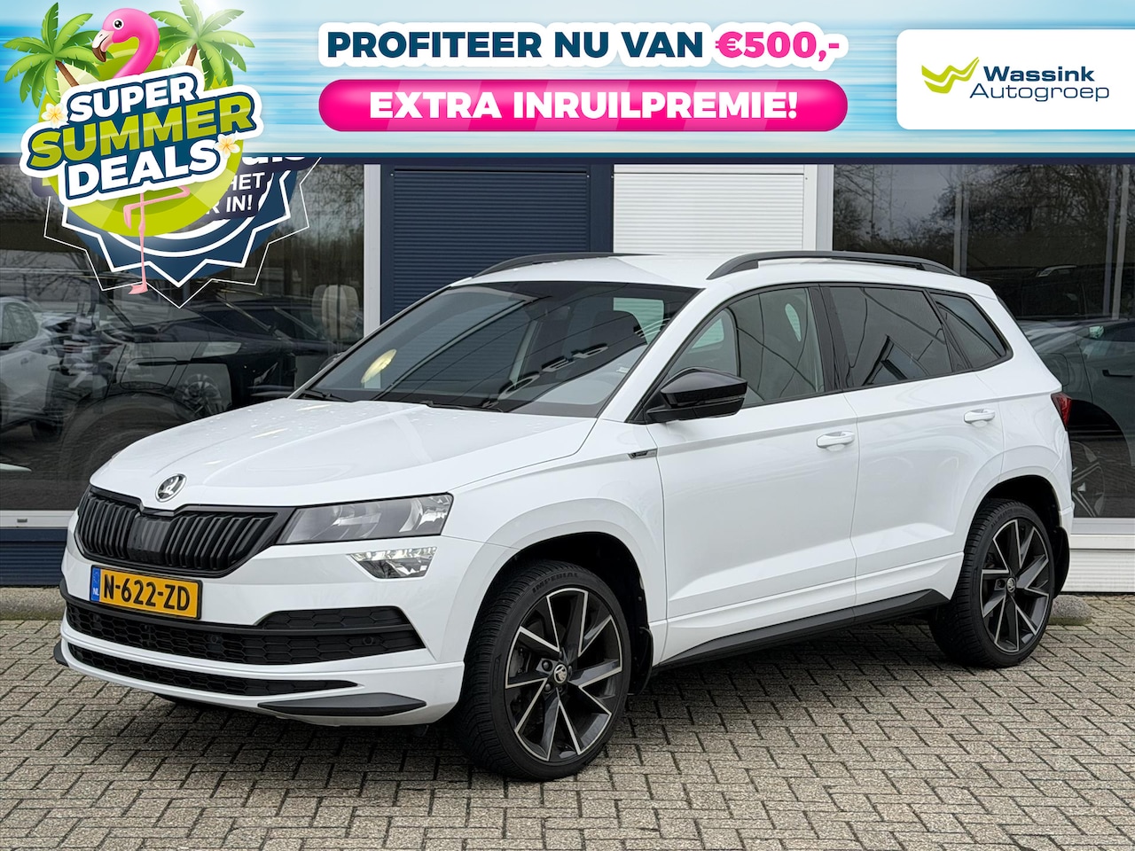 Skoda Karoq - |SUMMER DEALS | 1.5 TSI 150 pk DSG Sportline Business | Stoelverwarming | Adaptieve Cruise - AutoWereld.nl