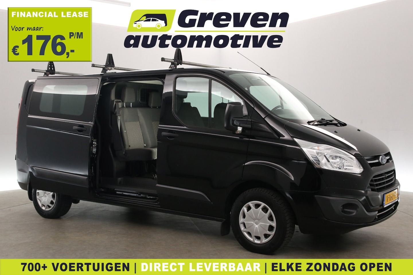 Ford Transit Custom - 2.0 TDCI L2H1 | Dubbele Cabine | Airco | Cruise | Navi | Parkeersens. | Trekhaak - AutoWereld.nl