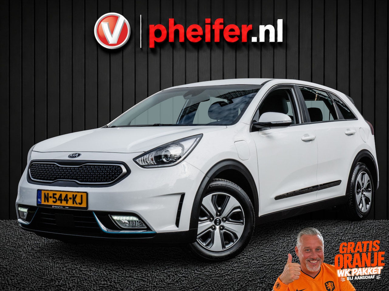 Kia Niro - 1.6 GDi PHEV DynamicLine Trekhaak/ Adapt. cruise/ Climate control - AutoWereld.nl