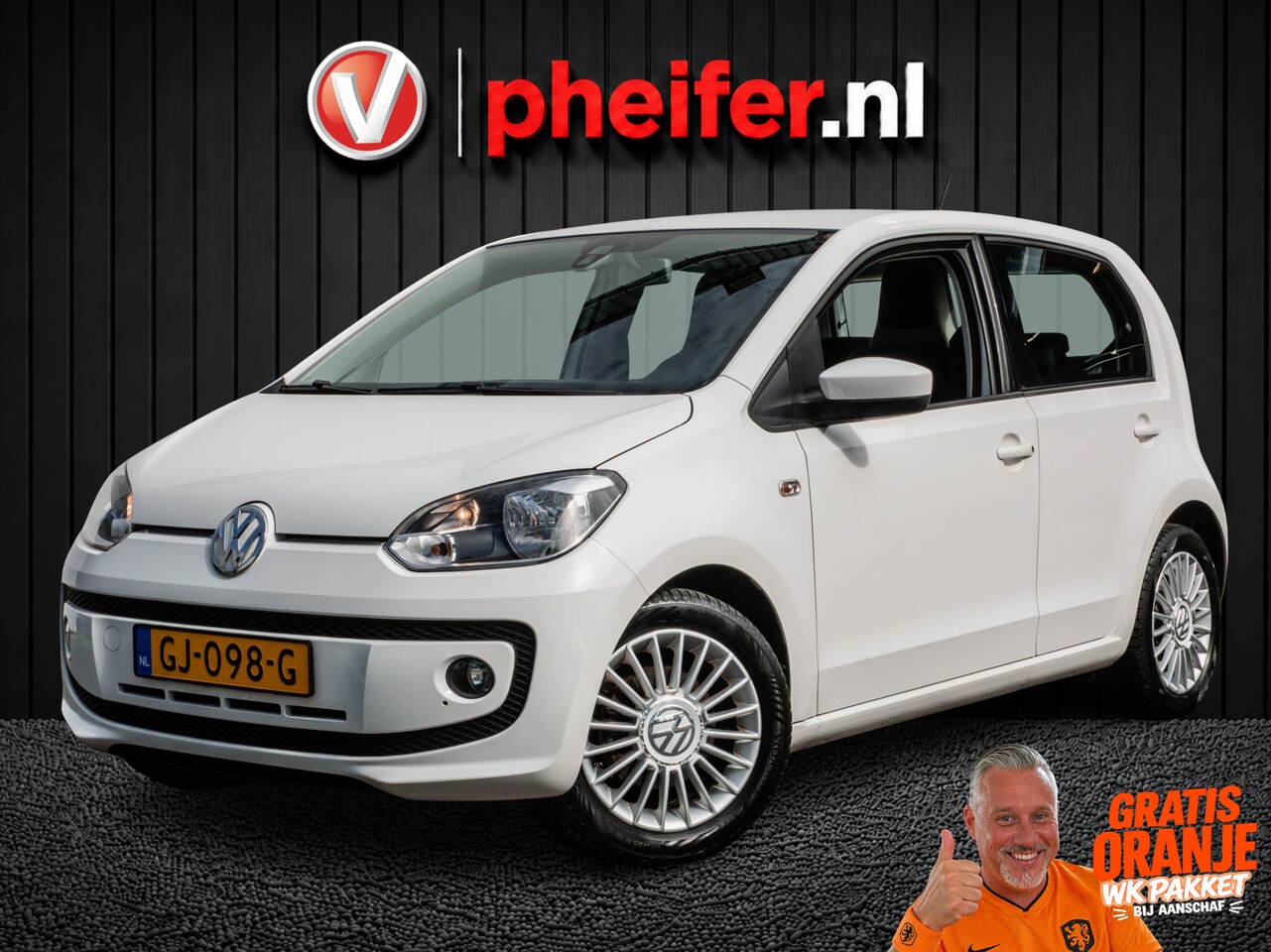 Volkswagen Up! - 1.0 high up! BlueMotion Cruise control/ Airco/ Elek. ramen/ Lmv - AutoWereld.nl