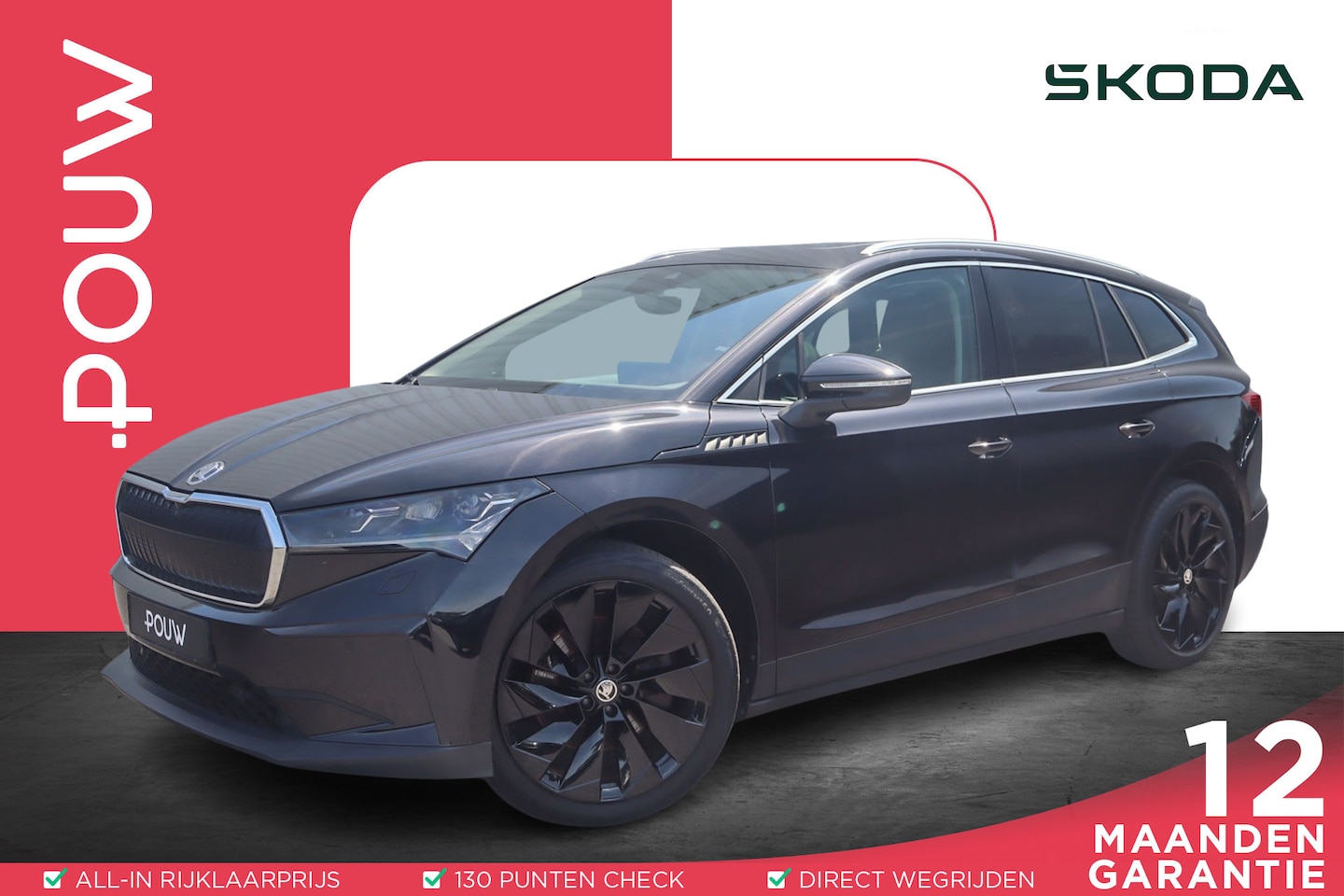Skoda Enyaq iV - 80 204pk First Edition High | SoH 91% | Lederen Bekleding | Panoramadak | Warmtepomp - AutoWereld.nl
