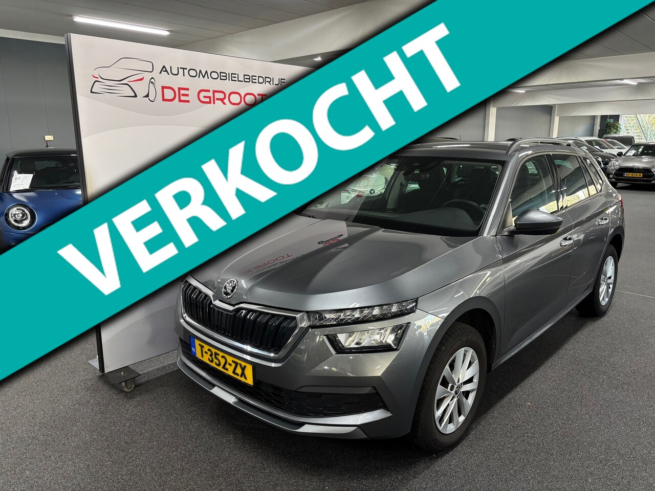 Skoda Kamiq - 1.0 TSI Ambition AUTOMAAT, NL-auto met Navigatie, Airco, LM-velgen, Apple/Android Carplay - AutoWereld.nl