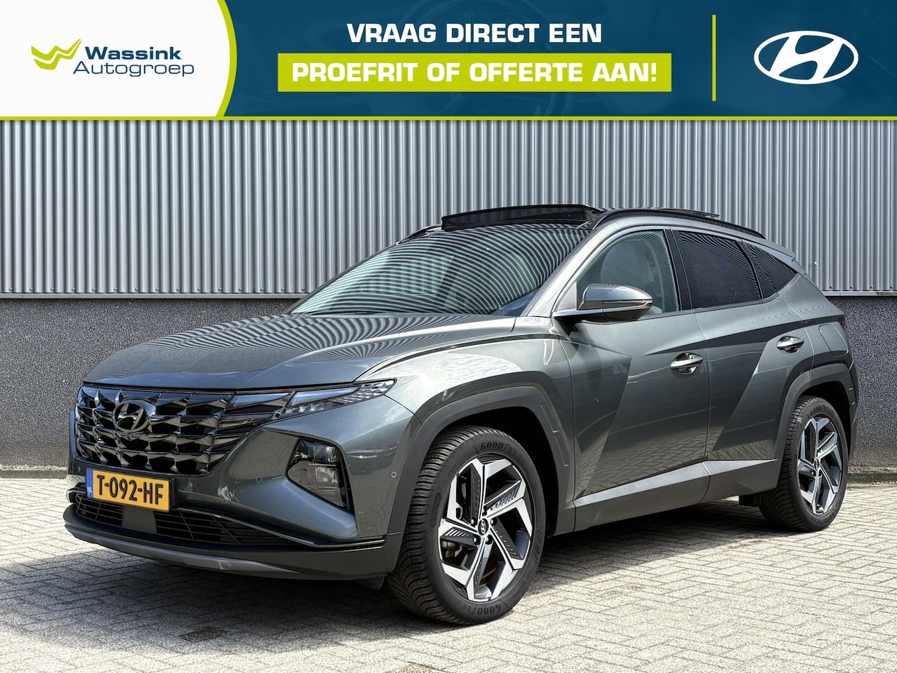Hyundai Tucson - 1.6 T-GDI HEV Premium Sky | 360° Camera | Trekhaak | Adaptive Cruise Control | Schuif-/Kan - AutoWereld.nl