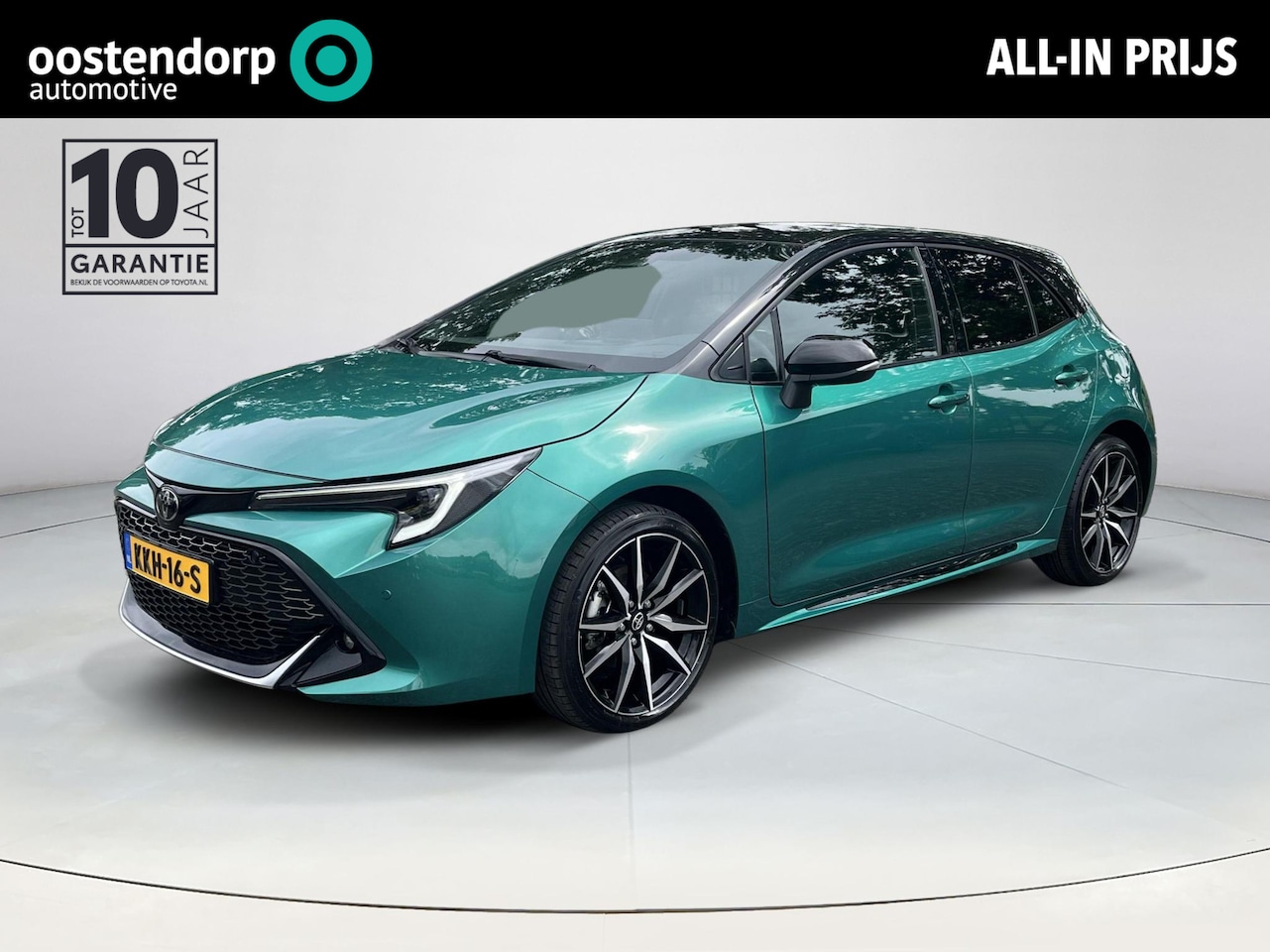 Toyota Corolla - Hybrid 140 GR Sport | Super green met zwart dak | Carplay | Parkeersensoren | 18 inch LM-v - AutoWereld.nl