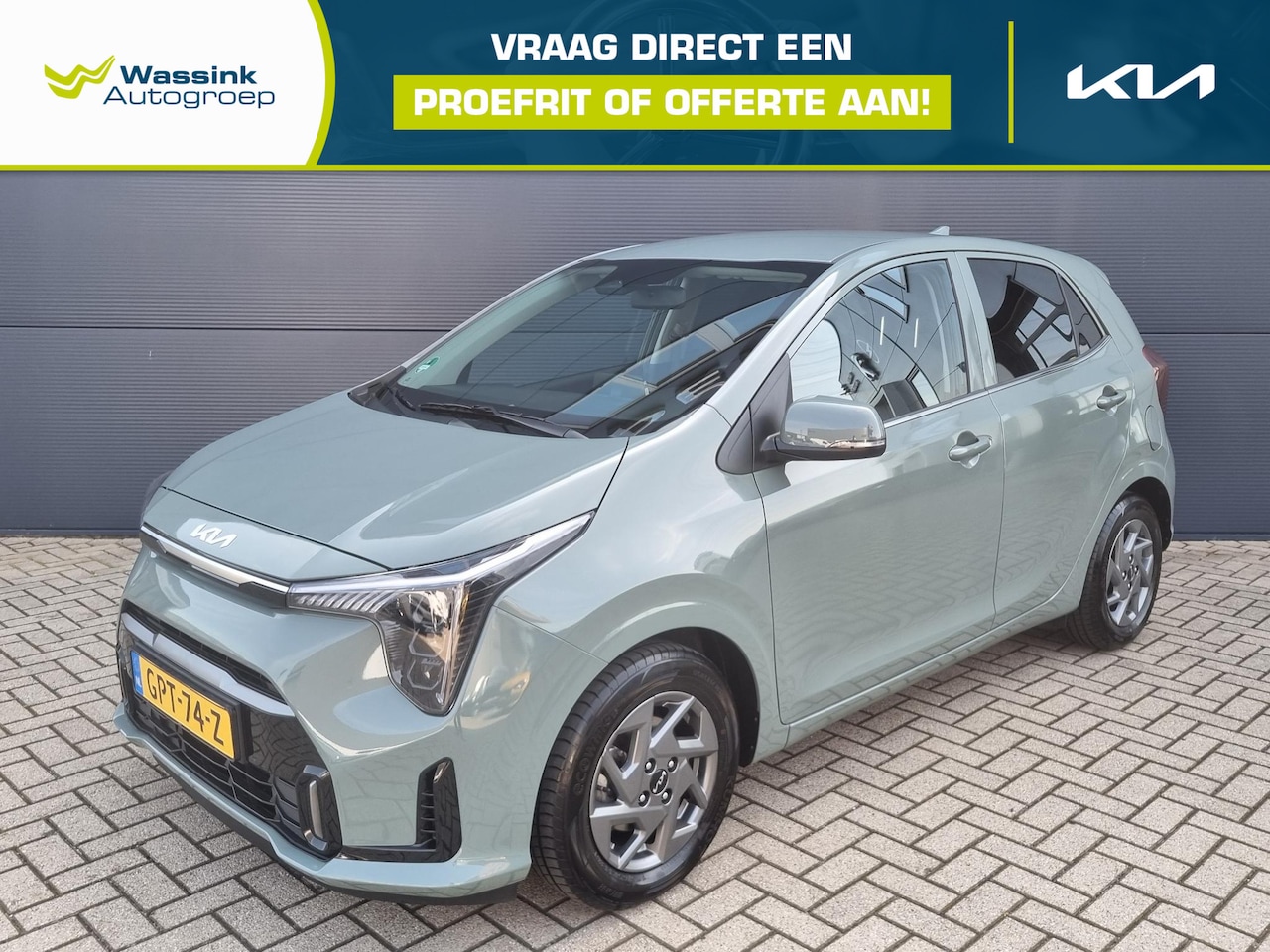 Kia Picanto - 1.0 DPI DynamicPlusLine | Navigatie | Camera | Airco | Apple Carplay | Lichtmetalen Velgen - AutoWereld.nl