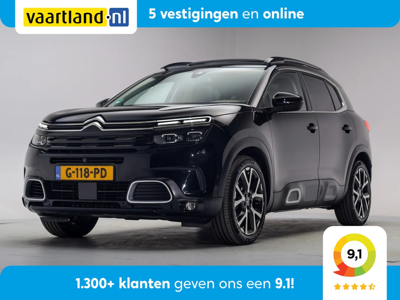 Citroën C5 Aircross - 1.6 PureTech Shine 181pk Aut. [ Panoramadak Adapt.cruise Leder Camera ] - AutoWereld.nl