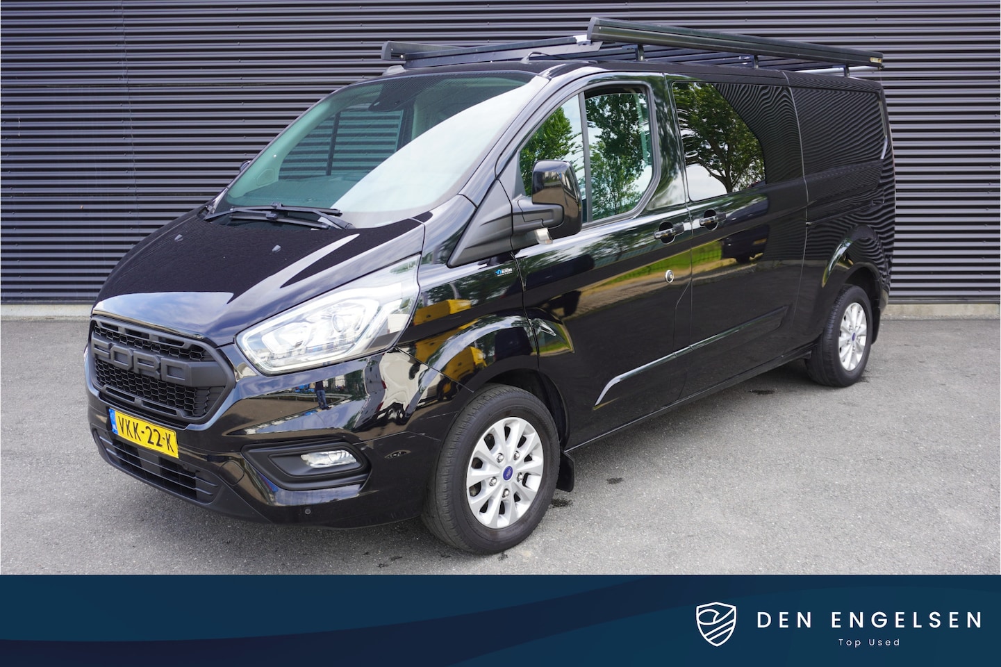 Ford Transit Custom - 130pk Automaat L2H1 Limited Raptor gril Dubbele cabine 2x Schuifdeur Apple Carplay Camera - AutoWereld.nl