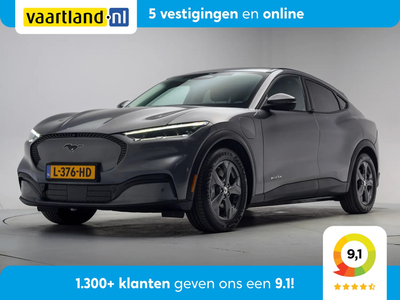 Ford Mustang Mach-E - RWD 75 kWh 3-Fase [ Leder Navi Apple / Android Stoelverwarming ] - AutoWereld.nl