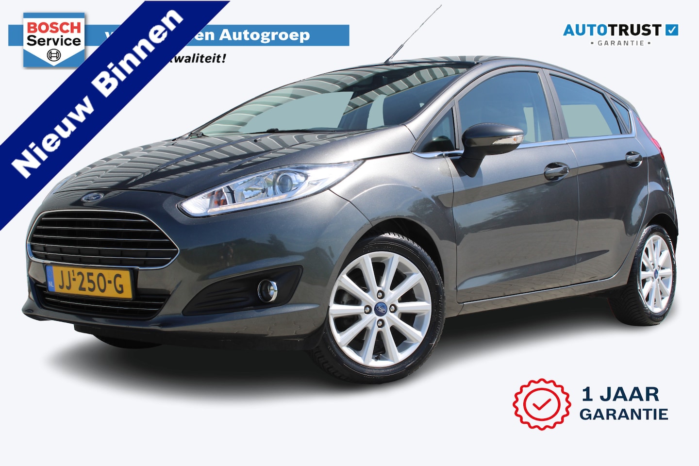 Ford Fiesta - 1.0 EcoBoost Titanium | Incl. 12 maanden garantie | Cruise control | 100% onderhouden | Cl - AutoWereld.nl