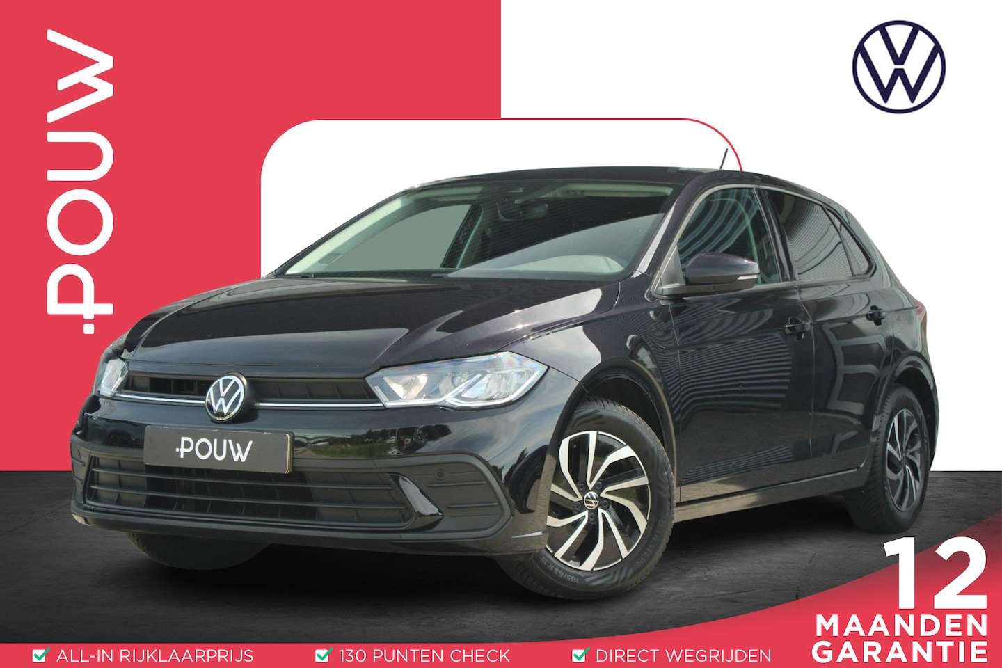 Volkswagen Polo - 1.0 TSI 95pk Life Business | Navigatie | Allseason | 35% Getint Glas Achter | Apple CarPla - AutoWereld.nl