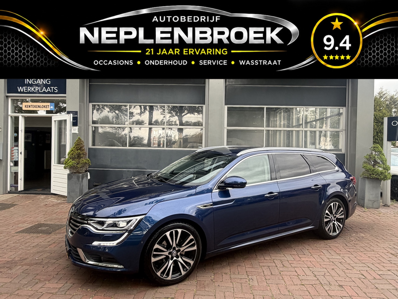 Renault Talisman Estate - 1.6 TCe Initiale Paris Bj 2016 Km 104.000 Automaat,Leer,Navi,Clima - AutoWereld.nl