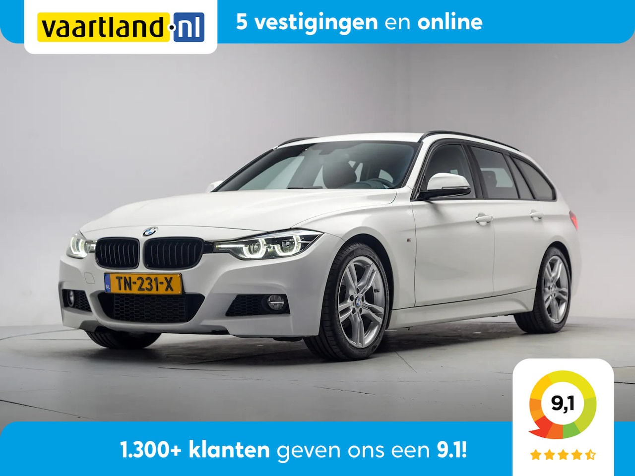 BMW 3-serie Touring - 318i M Sport Edition Aut. [ Leder Stoelverwarming Navi prof. LED ] - AutoWereld.nl