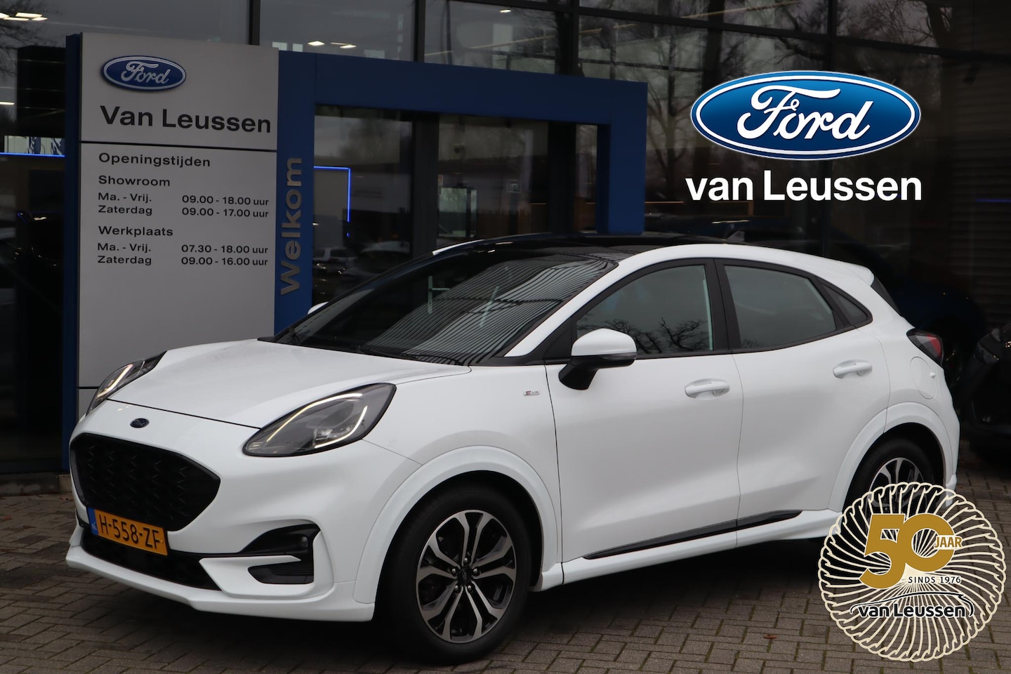 Ford Puma - 125PK HYBRID ST-LINE B&O-AUDIO SCHUIFDAK P-SENSOREN 17" LM-VELGEN NAVI CRUISE - AutoWereld.nl